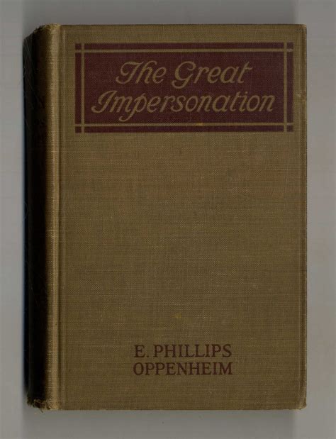 e phillips oppenheim best books|the great impersonation eli james.